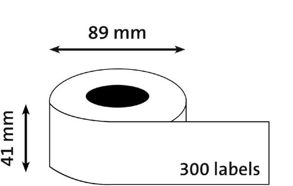 Picture of 11356 - 300 X 41mm X 89mm DYMO Compatible Labels